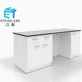Island Lab Work Bench with Mobile Cabinets for Flexible Experiment Setups